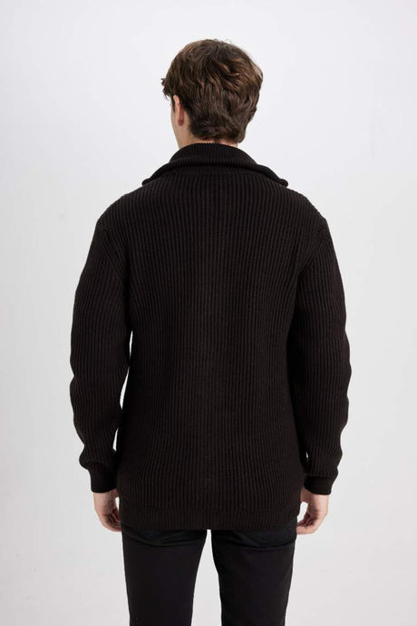 Defacto Erkek Cardigan C9014Ax - Kahverengi
