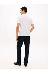 Tommy Hilfiger Erkek GLOBAL STRIPE TEE MW0MW42393YBR - Beyaz