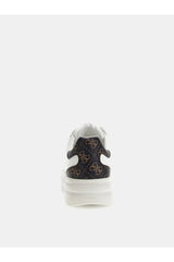 Guess Kadın Elbina Sneaker Fljelb - Beyaz/ Kahverengi