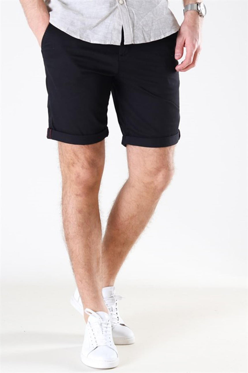 JACK&JONES JPSTBOWIE SHORTS SOLID REG SN 12165604 - Siyah