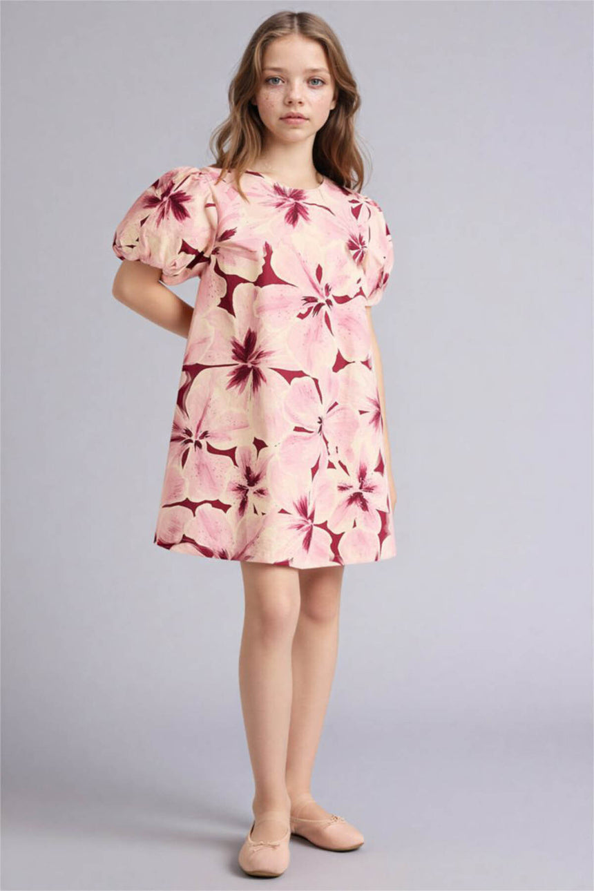 Defacto Çocuk Woven Dress G7085A8 - Pembe