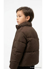 Jack & Jones Kids Maeve Kız Çocuk Şişme Mont 12308240 - Kahverengi