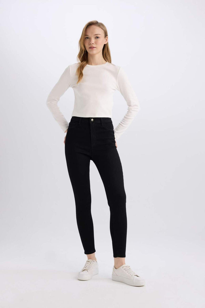 Defacto Kadın Denim B7498Ax - Siyah