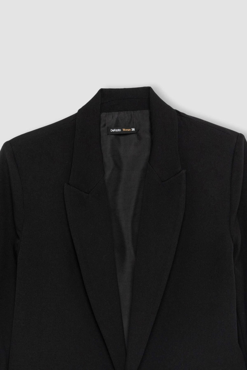 DeFacto Kadın Blazer Ceket C3215AX - Siyah