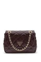 Guess Juliet Mini Kadın Omuz Çantası HWQT2456740 - Koyu Kırmızı