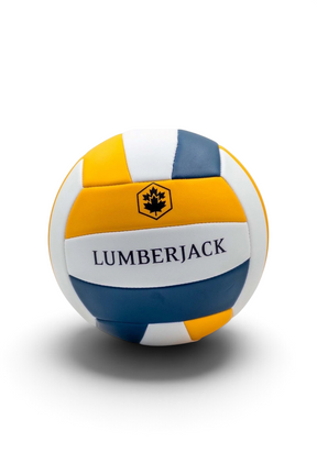 Sporline Lumberjack WL Shutter sarı, beyaz ve lacivert renkli, profesyonel tasarımlı erkek voleybol topu