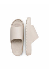 JACK&JONES JFWRIPPLE MOULDED SLIDER LN 12274637 - Bej/ Açık Gri