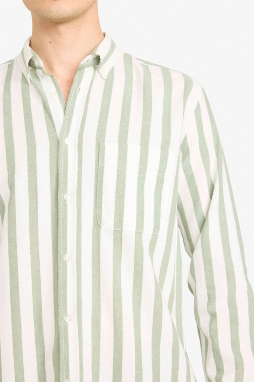 Defacto Erkek Long Sleeve Shirt D6114AX - Açık Yeşil