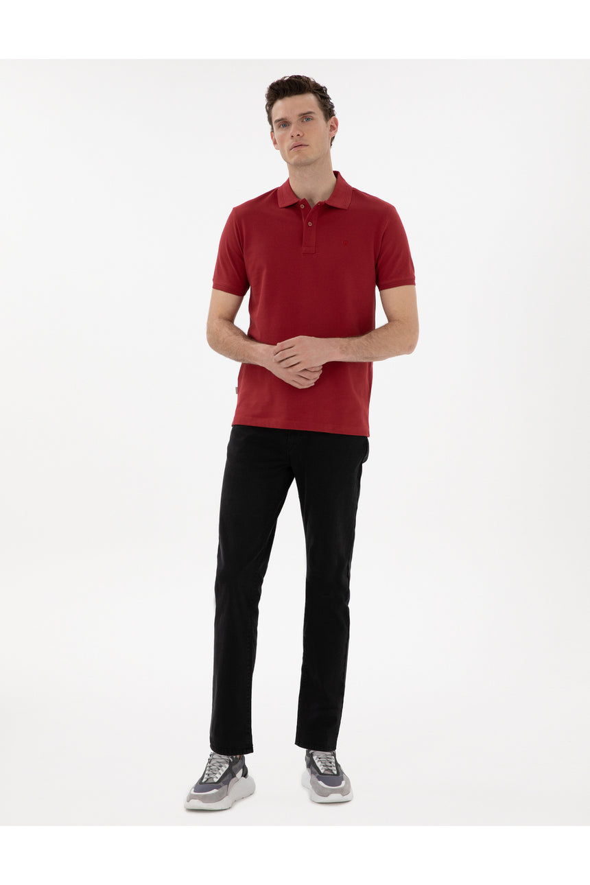 Pierre Cardin 2131539 Erkek Polo Yaka T-Shirt - Kırmızı