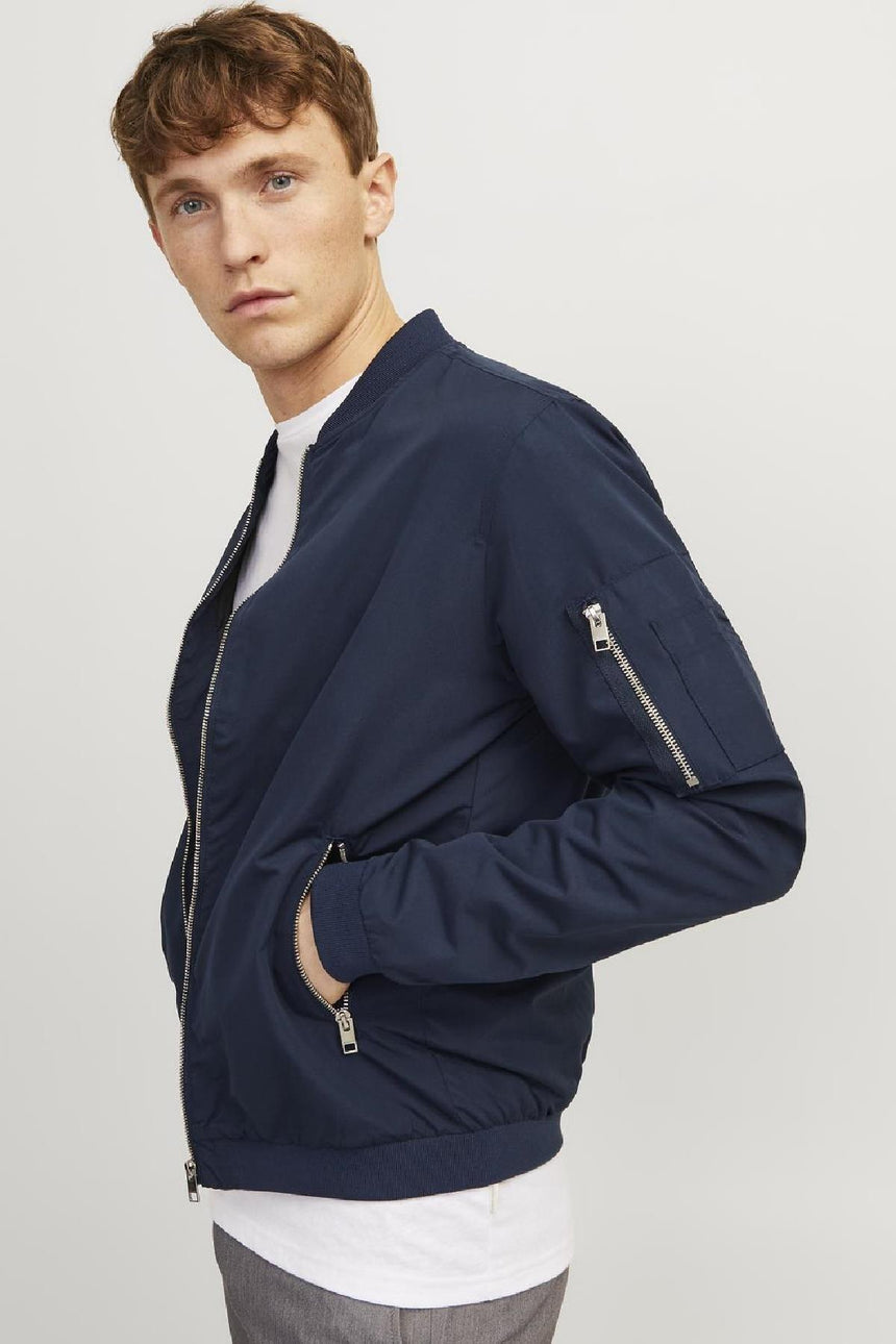 jack&jones jjerush bomber noos 12165203 - Koyu Lacivert