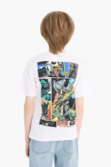 Defacto Çocuk Short Sleeve T-Shirt E4825A8 - Beyaz