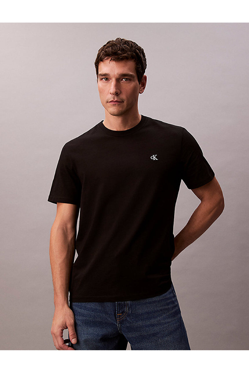 Calvin Klein Erkek SS EASY MONOGRAM TEE LV04RC275G - Siyah