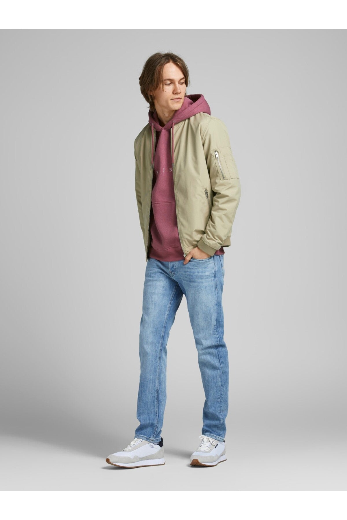 Jack & Jones Rush Erkek Bomber Mont 12165203 - Açık Kahverengi