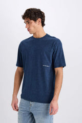 Defacto Erkek T-Shirt C2138Ax - Açık Kahverengi