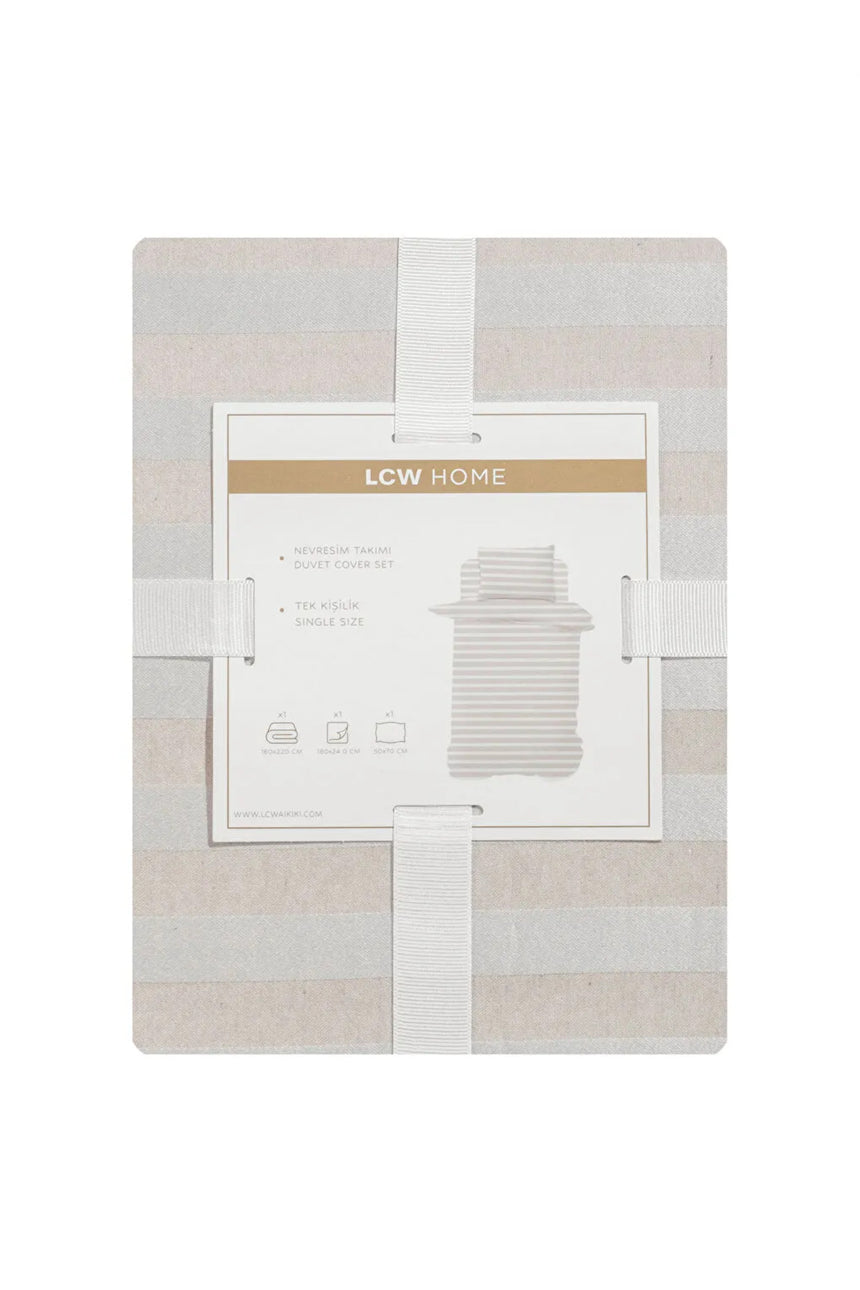 LCW HOME S6HE11B8 NVR,STRIPEBEJ-NVR-TK-TKM - Açık Kahverengi