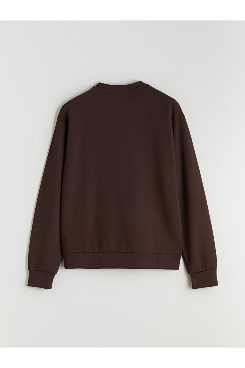 LC Waikiki Kadın Sweatshirt W5K795B8 - Koyu Kahverengi