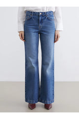 LCW KADIN S6K194B8 PNT,BOOTCUT-TYP-GREENCAST - İngido Mavi