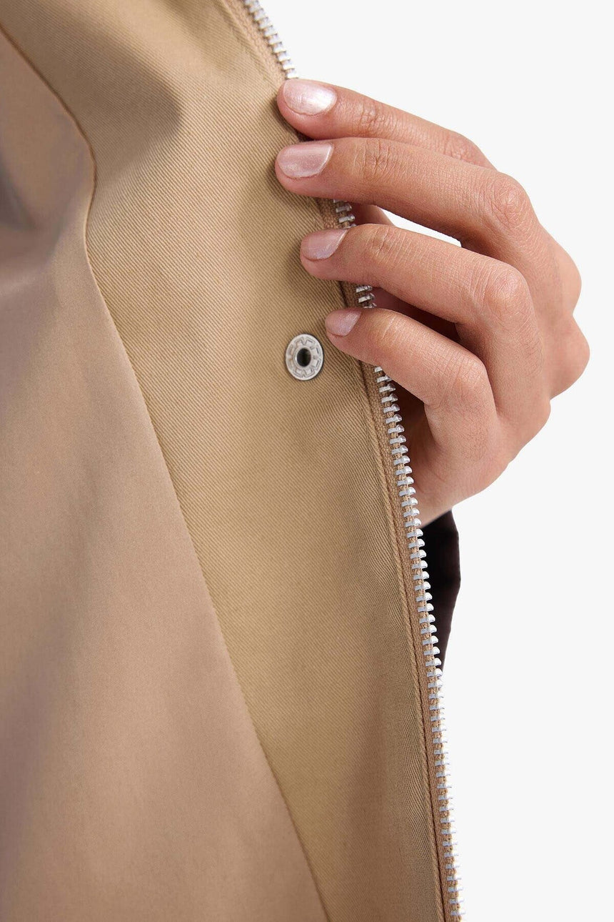 Defacto Kadın Trenchcoat E8594Ax - Açık Kahve
