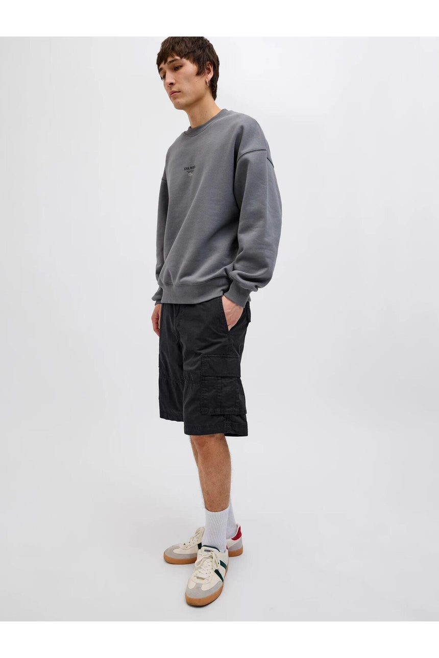 JACK&JONES JPSTCOLE MATEO CARGO SHORT MID SN 12274389 - Siyah