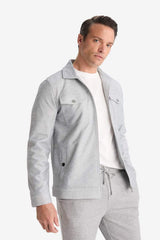 DeFacto D7533AX Erkek Mont - Gri