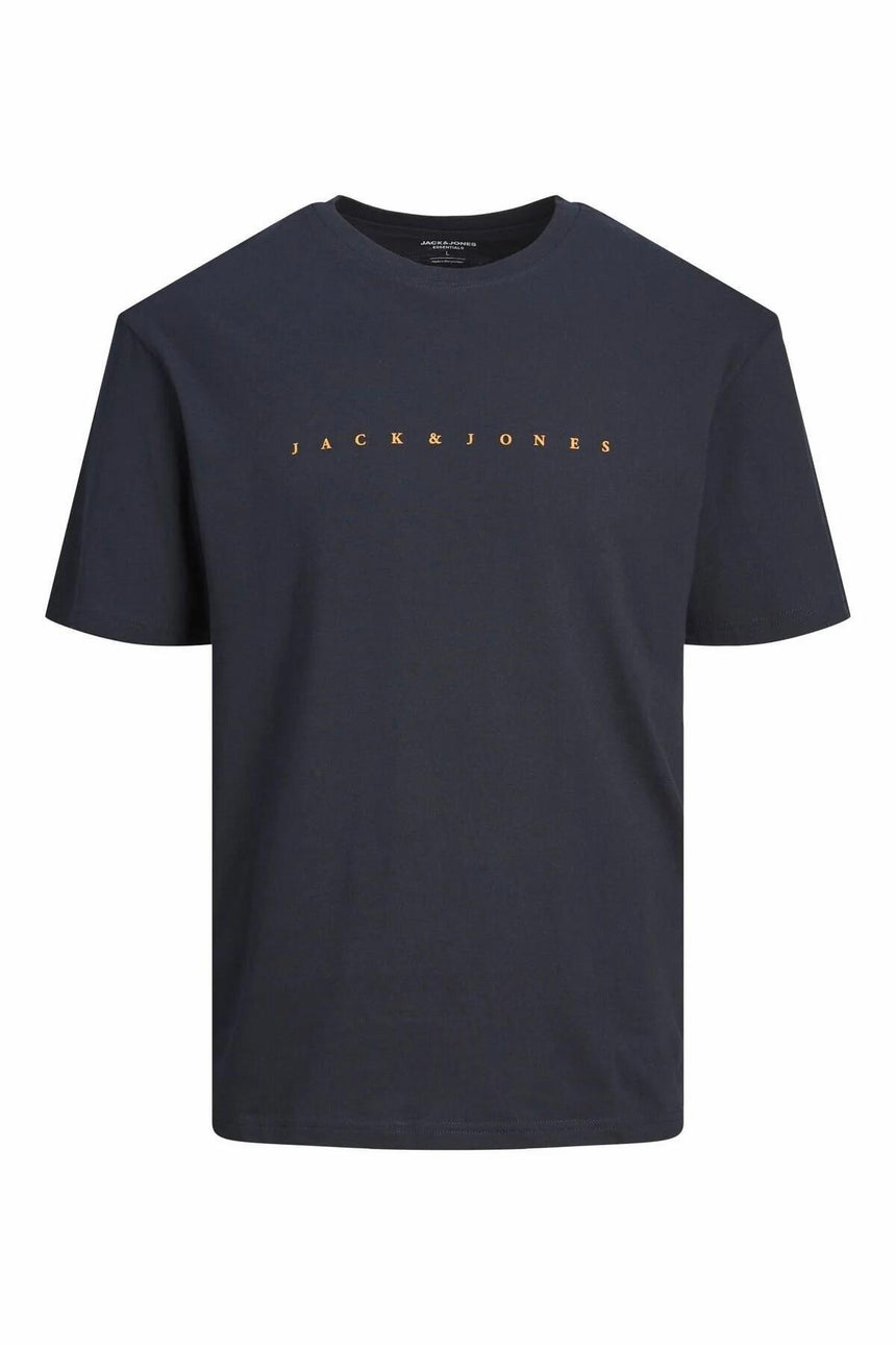 JACK&JONES JJESTAR JJ TEE SS NOOS PLS 12243625 - Koyu Lacivert
