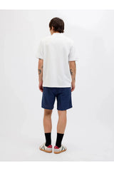 JACK&JONES JJEAUSTIN ZIP POLO SS NOOS 12279177 - Beyaz