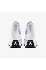 Converse Run Star Hike Canvas Platform 166799C.102 - Beyaz/ Siyah/ Kahverengi  Kauçuk