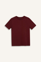 Defacto Kadın Short Sleeve T-Shirt A9428Ax - Bordo