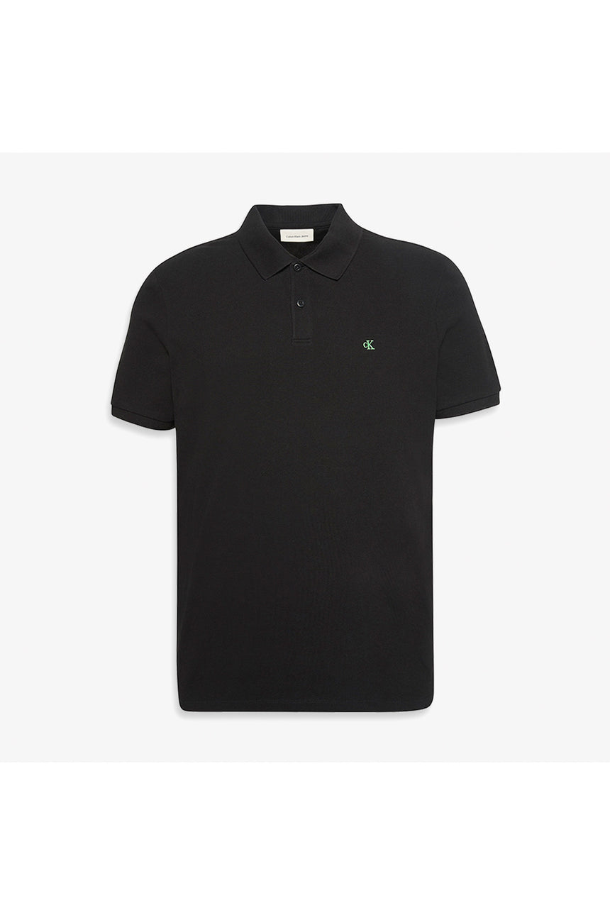 Calvin Klein Erkek SS MONOGRAM PIQUE POLO LV040EM269 - Siyah