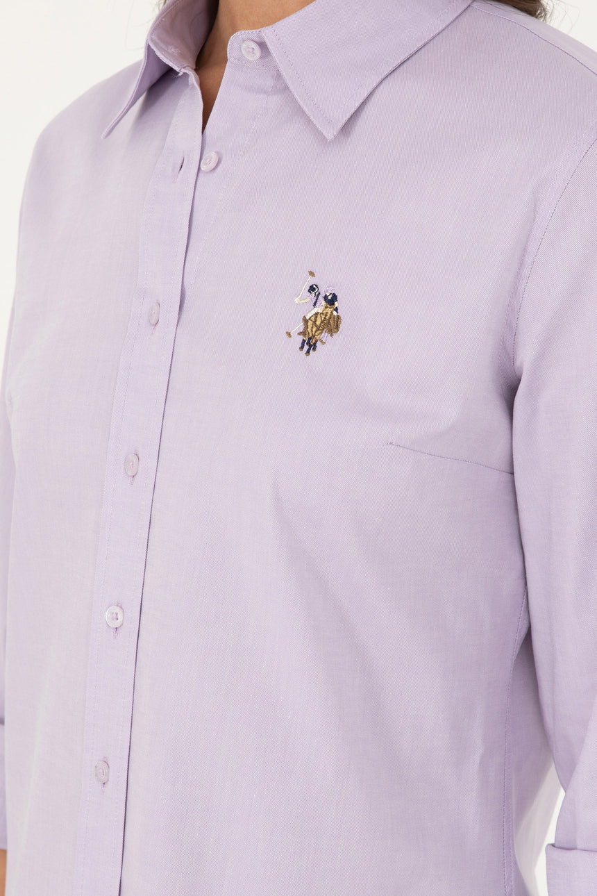 US POLO ASSN BAYAN DOKUMA GÖMLEK 1840357 - Lila