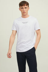 JACK&JONES JPRBLUARCHIE SS TEE CREW NECK NOOS 12217167 - Beyaz