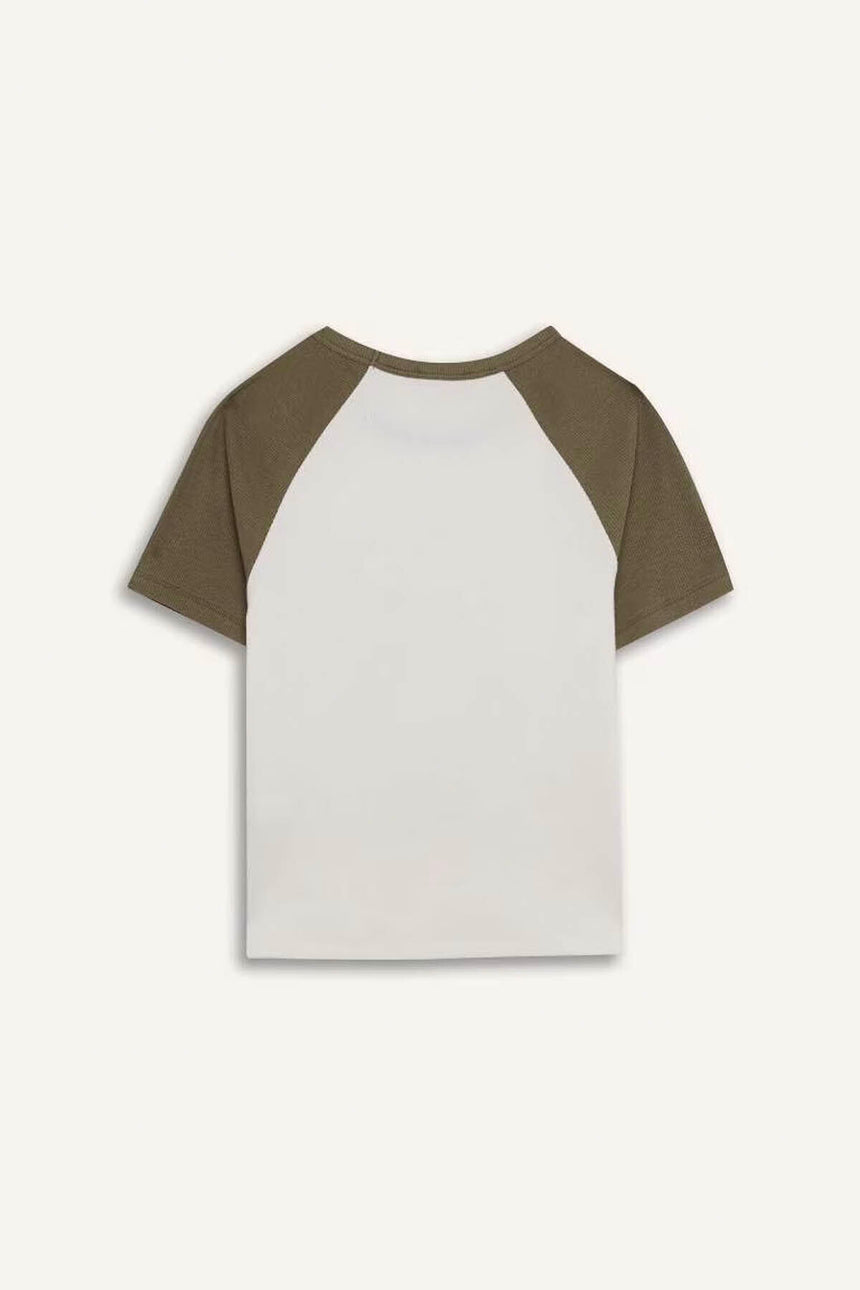DeFacto E0678AX Kadın T-Shirt - Koyu Yeşil