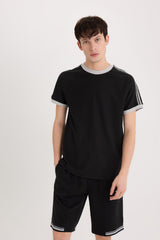 Defacto Erkek T-Shirt C2563Ax - Siyah