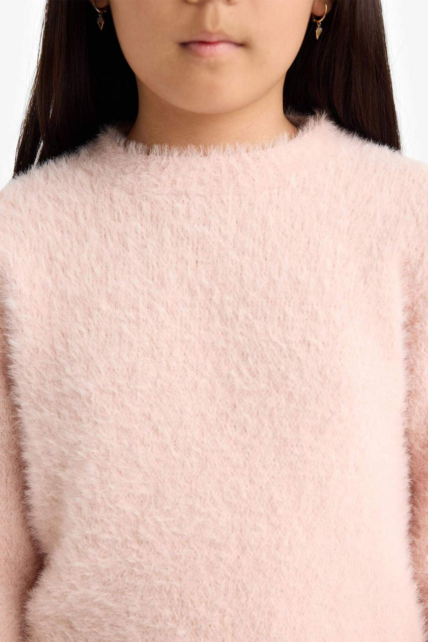 Defacto Çocuk Pullover Y2640A6 - Somon Rengi / Pembe / Turuncu