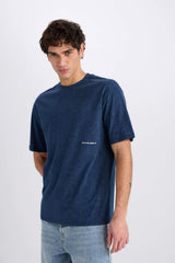 Defacto Erkek T-Shirt C2138Ax - Açık Kahverengi