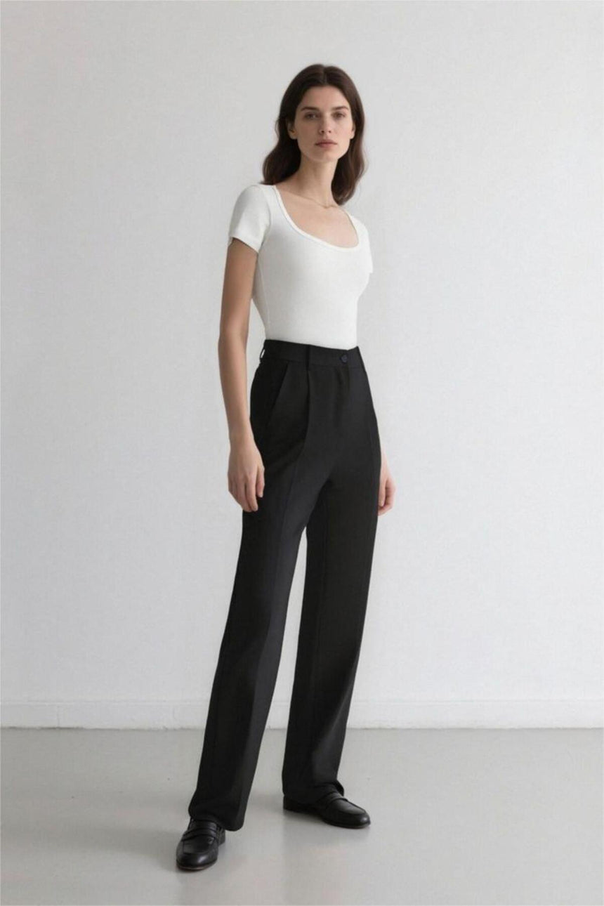 Defacto Kadın Trousers C2020Ax - Siyah