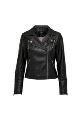Only 15153079 ONLGEMMA FAUX LEATHER BIKER OTW NOSS MONT - Siyah