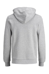 Jack & Jones Corp Old Logo Erkek Kapüşonlu Sweatshirt 12137054 - Açık Gri