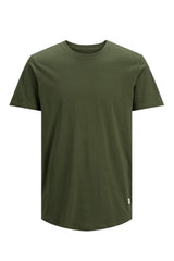 jack&jones jjenoa tee ss crew neck noos 12113648 - Koyu Orman Yeşili