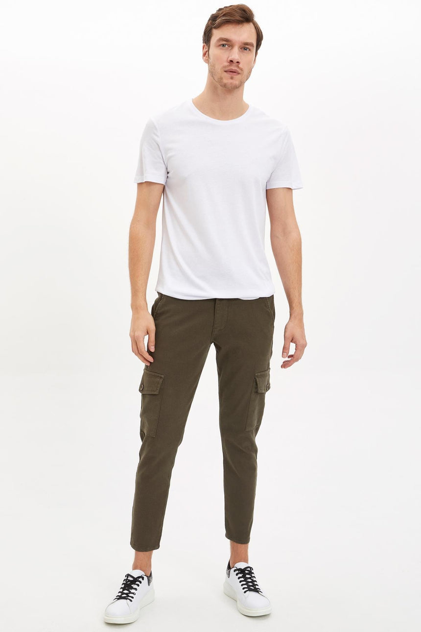 DeFacto M6606AZ Erkek T-Shirt - Beyaz