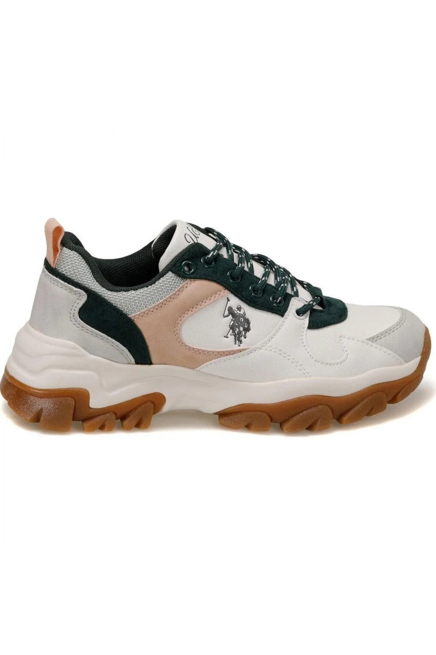 U.S. POLO ASSN. 5P TRACKY 5FX ATHLETIC - Beyaz/Yeşil