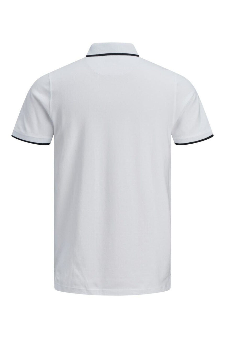 Jack & Jones 12143859 Erkek Polo Yaka T-Shirt - Beyaz