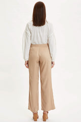 Defacto Kadın Woven Bottom J8738AZ - Kahverengi / Kum Beji
