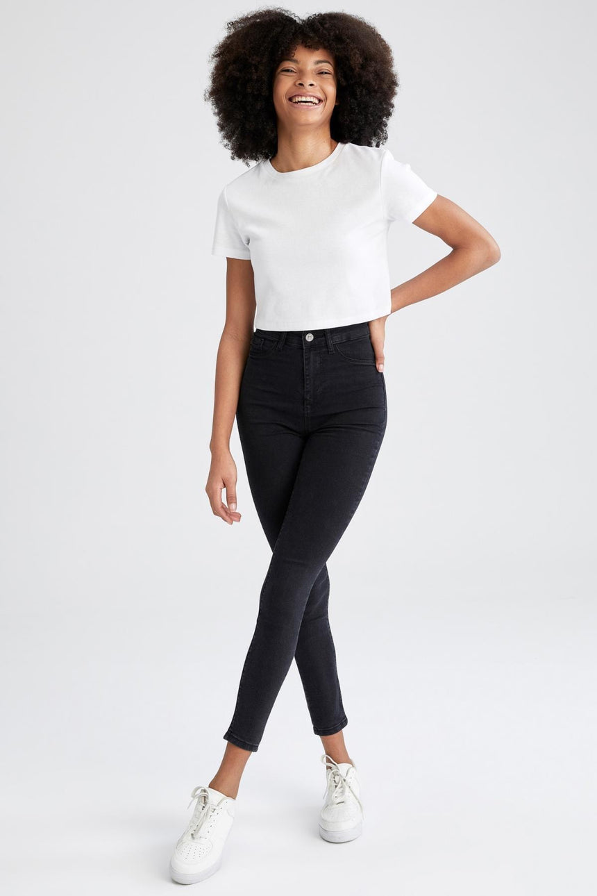 DEFACTO KADIN Y2909AZ Trousers - Antrasit