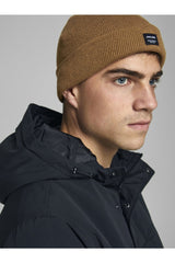 jack&jones erkek acdna beanie noos 12092815 - Kahverengi/ Turuncu