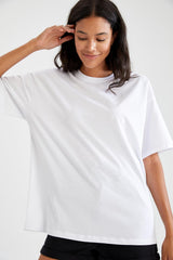 Defacto Kadın Short Sleeve T-Shirt V4136Az - Beyaz