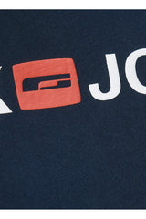 JACK&JONES JJECORP LOGO TEE SS CREW NECK NOOS PLS 12184987 - Koyu Lacivert