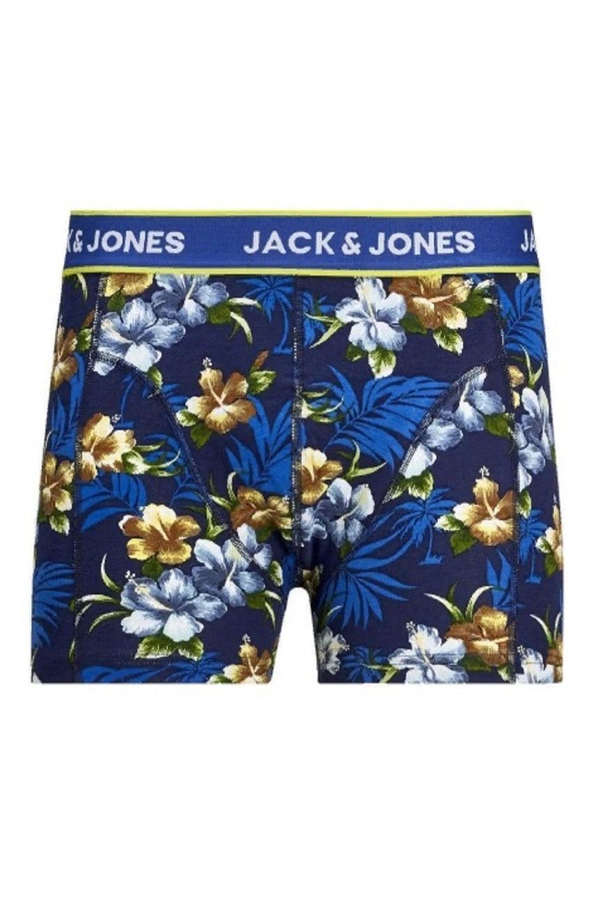 JACK&JONES JACFLOWER TRUNKS 3 PACK.NOOS 12171253 - Siyah