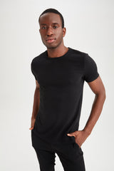 DeFacto M6608AZ Erkek T-Shirt - Siyah