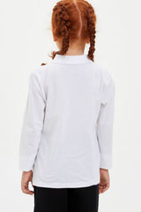 Defacto Çocuk Long Sleeve Polo T-Shirt J0010A6 - Beyaz